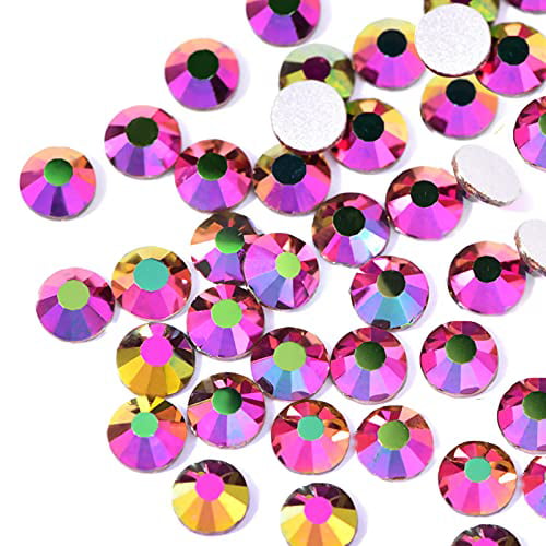 BEADSLAND 4300pcs Flatback Clear Rhinestones for Crafts, 6 Sizes, SS6-SS20,  Crystal 