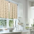 thumbnail image 2 of LALILO Kitchen Curtains and Valances Set of 3 36" Sand Brown Window Treatment Tiers for Window Decor, 2 of 5
