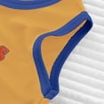 thumbnail image 6 of Toddler One Piece Romper Crew Neck Sleeveless Print Tank Top Jumpsuit Casual Stylish Lightweight Onesies (16-20 Months, Yellow), 6 of 6