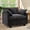 Black, variant on BedLuxury 41.8” Oversized Accent Chair, Chenille Cloud Armchair for Living Room, Beige