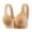Light Yellow, variant on Fsqjgq Cotton Bras for Women Plus Size Comfort Underwear Front Closure Full Coverage Wireless Bras Seamless Back Support Push Up Bra Bralettes Everyday Bra 42