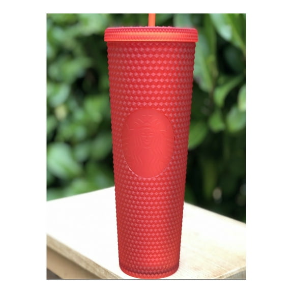 Starbucks Limited Edition 2021 Red Studded Tumbler with Straw NWT