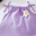 thumbnail image 7 of CAICJ98 Girls Short Sets Cute Floral Tank & Elastic Waist Shorts 2PCS Trendy Sleeveless Cami Tops Kids Toddler Baby Spring Summer Outfits (Purple,3-4 Years), 7 of 7