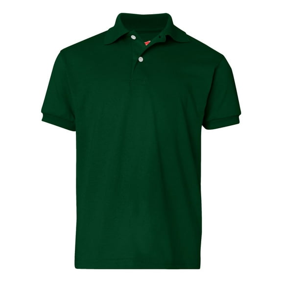 Hanes 054Y Youth 5.2 oz. 50/50 EcoSmart Jersey Knit Polo