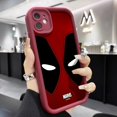 thumbnail image 3 of Funda de teléfono con cara de Deadpool de Marvel, cubierta de pantalla completa para iPhone 16, 15, 14, 13 PRO MAX, 11, 12, 13 PRO, X, XS, XR, 7, 8 Plus, Mini regalo, Y2k, oferta, 3 of 5