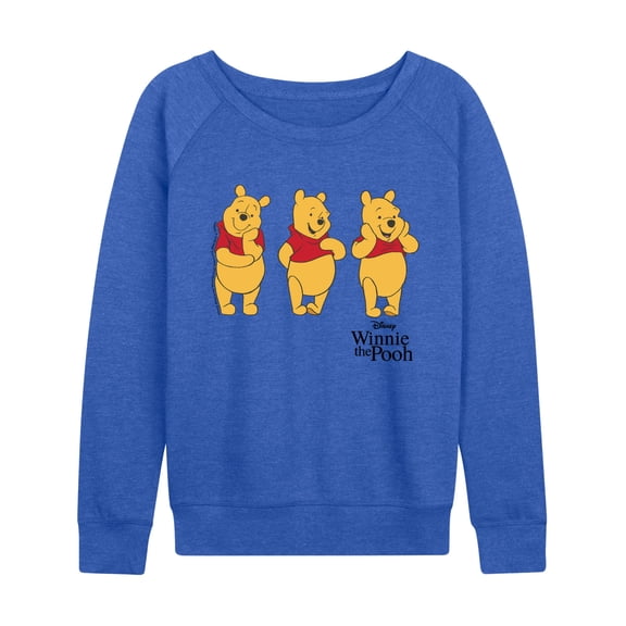 Disney - Three Pooh - Women's French Terry Long Sleeve Pullover