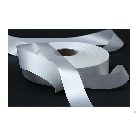 1.5" White Off-White Red Mint Peach Pink Lilac Single Face Ribbon by 50 Yards