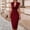 Wine Red, variant on Morttic Women's Stylish Bodycon Cocktail Dress – Solid Color Elegant Cowl Neck Sleeveless Slim Fit Dress for Date Nights Black，S