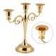 thumbnail image 4 of Candelabro De Metal De 3 Brazos, Candelabro De Metal De Estilo Europeo Para Decoración Del Hogar, Candelabro De Boda, 4 of 7
