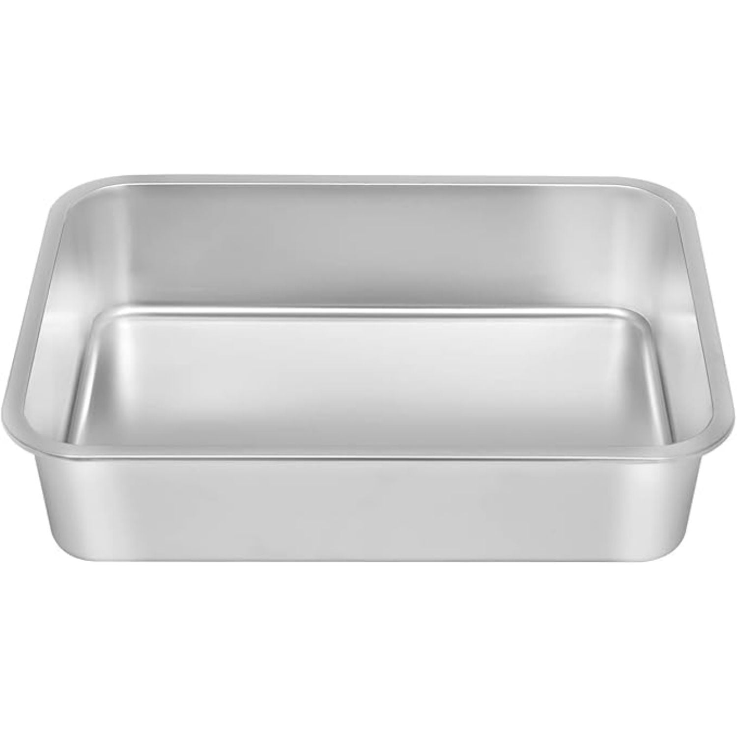 Stainless Steel Cat Litter Box, Kitten Litter Tray, Metal Cat Litter Pan, Non Stick Smooth Surface, Easy to Clean (17.5" L x 13.5" W x 4" H)