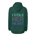 thumbnail image 2 of WILLBEST Polyester Hoodies for Men Couple Plus Thickened Back Letter Print Solid Color Plus Size Hoodie (Men's), 2 of 3