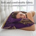 thumbnail image 5 of Purple Boho Floral Pillow Covers, Linen Long Throw Pillow Case, Vintage Ethnic Tribal Abstract Art Holiday Pillow Protector Decorative Cushion Cover for Living Room/Bedroom 12" x 20", 5 of 8