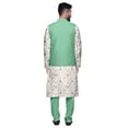 thumbnail image 3 of Atasi Ethnic Dupion Silk Mens Kurta Pyajama Set With Nehru Jacket For Mens Wear, 3 of 3