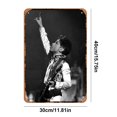 thumbnail image 2 of Placa de Metal Vintage de hierro, pintura Rectangular de Príncipe Músico, decoración de pared, 30x40cm, 2 of 9