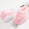 thumbnail image 3 of Infant Baby Girl Winter Warm Plush Half Boots Soft Sole Shoes 0-18M, 3 of 5