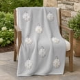 thumbnail image 2 of SLYNSHome Flannel Throw Blanket, Soft Grey Snowflake Ornament Print Couch Cover, Cozy Winter Blanket for Bedroom Living Room Patio Home Decor,150*100cm, 2 of 6