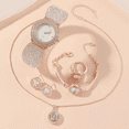 thumbnail image 3 of Juego De Reloj Y joyas Para Mujer En Caja De Regalo Elegante Dorado, 3 of 4