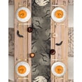 thumbnail image 4 of Table Runner Dresser Scarves 36 Inch Long,Horror Halloween Crow Bat Full Moon Linen Dining Table Runners Bare Tree Branch Tabletop Scarf for Wedding Holiday Party Kitchen, 4 of 9