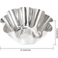 thumbnail image 2 of DIY Baking Cups, Reusable Stainless Steel, Non-Stick Tart Pans, Ideal For Occasions Such As Birthdays Christenings Weddings, Multipurpose Baking Cups, Suitable For Multiple Uses, 2 of 5