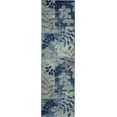 thumbnail image 2 of Nourison Tranquil Floral Navy/Light Blue 2'3" x 7'3" Area Rug, (2x7), 2 of 7