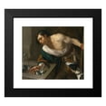 thumbnail image 2 of Dirck Van Baburen 14x12 Black Modern Framed Museum Art Print Titled - Narcissus Gazing at His Reflection, 2 of 5