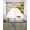 Brown Yellow, variant on Sunflower Swag Kitchen Curtains Sets for Windows 24 Inch Length, Yellow Flowers Summer Botanical Wooden Short Window Curtain Panels Swags Valances and Tiers 3 Piece Set for Cafe/Dining Room
