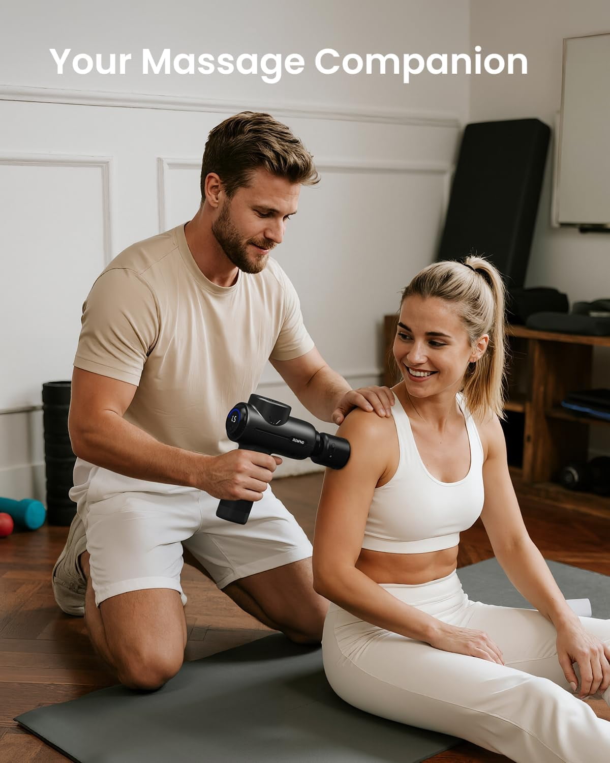 RENPHO Massage Gun with Heat and Cold, Gifts for Women Men Mom Dad, Portable Muscle Deep Tissue Handheld Massager for Back and Neck