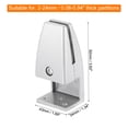thumbnail image 2 of Uxcell Desk Partition Clips for 2-24mm Thick Partition Guard Bracket Support for Holding Screen, Silver 2pcs, 2 of 6