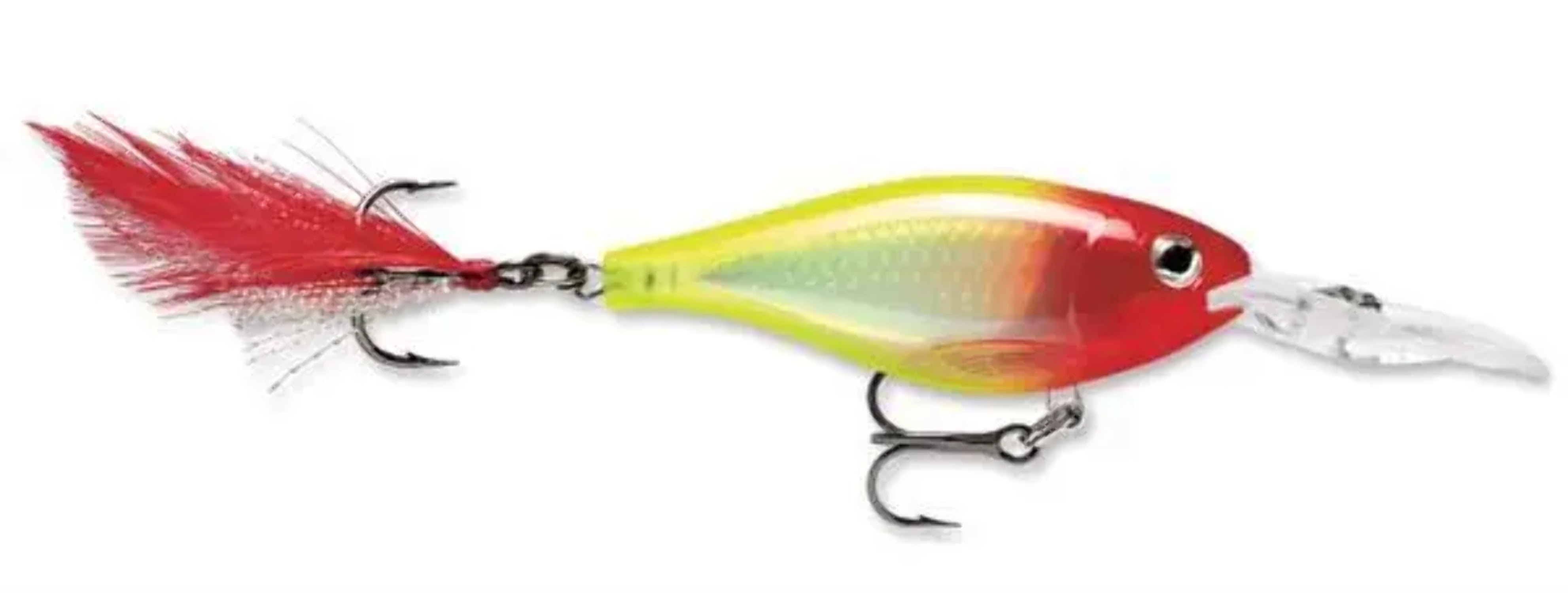 Rapala X-Rap Shad 2.5" Fishing Lure, Clown, Size 6, 5/16 oz.