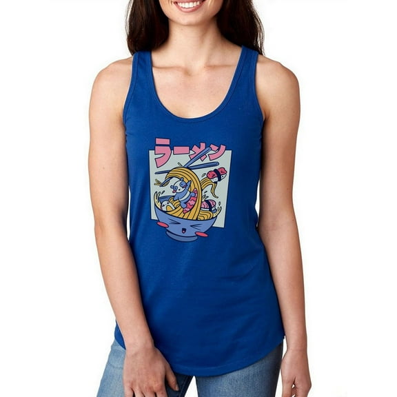 Ramen Surfing Racerback Tank Women -Smartprints Designs, Female Small