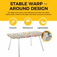 thumbnail image 4 of Colorful Floral Table Cloths for 8 Foot Rectangle Tables, Farmhouse Country Dragonfly Butterfly Flower Patio Waterproof Elastic Fitted Tablecloths, Washable Rectangular Table Cover for Camping, 4 of 8