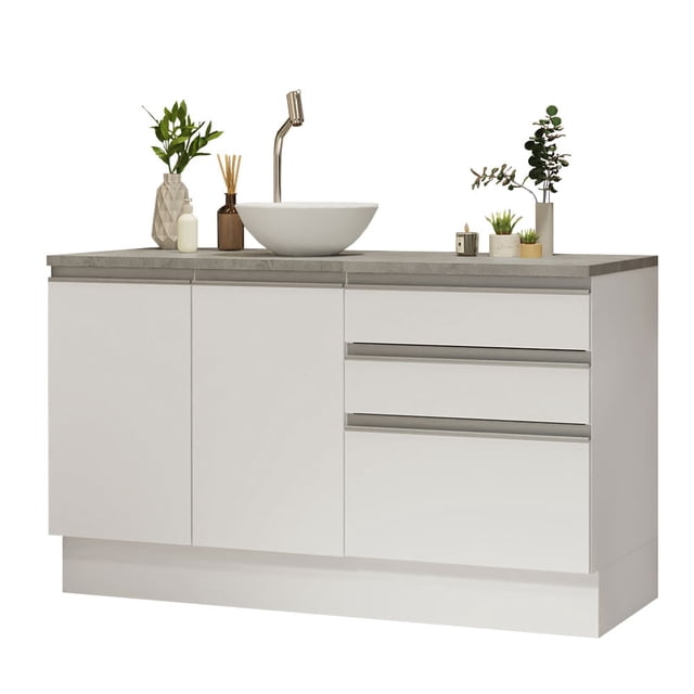 Mueble Modulo Para Baño Gabinete Lavabo Madesa 140cm BB