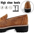 thumbnail image 5 of CHICVOMEY Vintage Penny Loafers for Women Slip On Platform Shoes with Lug Sole Arch Support Comfort Non-Slip Work Shoes for office Business Casual, 5 of 10