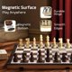 thumbnail image 3 of Juego de ajedrez magnético de madera de 38 cm, plegable con almacenamiento para adultos, 3 of 7