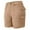 Khaki, variant on Hienoo Women's Cargo Shorts Mid Rise Breathable Hiking Casual Shorts, Sizes S-3XL