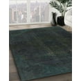 thumbnail image 3 of Ahgly Company Machine Washable Indoor Rectangle Abstract Gunmetal Green Area Rugs, 6' x 9', 3 of 7