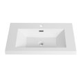 thumbnail image 6 of Noble House 30" Resin Bathroom Vanity Top Sink, Modern Integrated Basin, Easy-Clean, Scratch-Resistant, Glossy White, 6 of 6