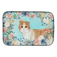 thumbnail image 1 of Carolines Treasures CK3397DDM Scottish Fold Spring Flowers Dish Drying Mat, 1 of 1