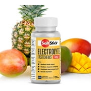 SaltStick Electrolyte FastChews - 60 Tropical Mango Chewable Electrolyte Tablets - Salt Tablets for Runners, Sports Nutrition, Electrolyte Chews - 60 Count Bottle