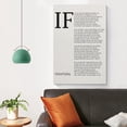thumbnail image 4 of IF Rudyard Kipling Motivational Inspirational White Artworks Canvas Poster Room Aesthetic Wall Art Prints Home Modern Decor Gifts 20x30inch(50x75cm), 4 of 6