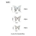 thumbnail image 6 of 12PCS 3D Metal Texture Hollow Butterfly Wall Sticker, 6 of 6