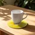 thumbnail image 4 of 1 Pack Fruit Coaster, 3.5" Non-Slip Car Coaster Heat Insulation Colorful Unique Slice PVC Drink Cup Mat for Drinks, Prevent Furniture and Tabletop Car Decor, Drink Cup Mat Placemat,Star Fruit, 4 of 9