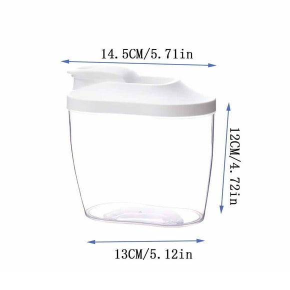 EARKITY Rice Dispenser Storage Containers, Dry Food Storage Container, Rice Airtight Storage Container, Cereal Containers Dispenser, Kitchen Plastic Airtight Container for Cereal, Flour, Sugar, Rice