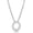Silver, variant on Initial Letter O Necklace, Moissanite, 925 Sterling Silver, Yellow Gold Vermeil