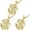 Gold 3PCS, variant on Gold Plated Chain With Crystal Dollar Sign Pendant Necklace Hip Hop Chain Charm Necklace For Men
