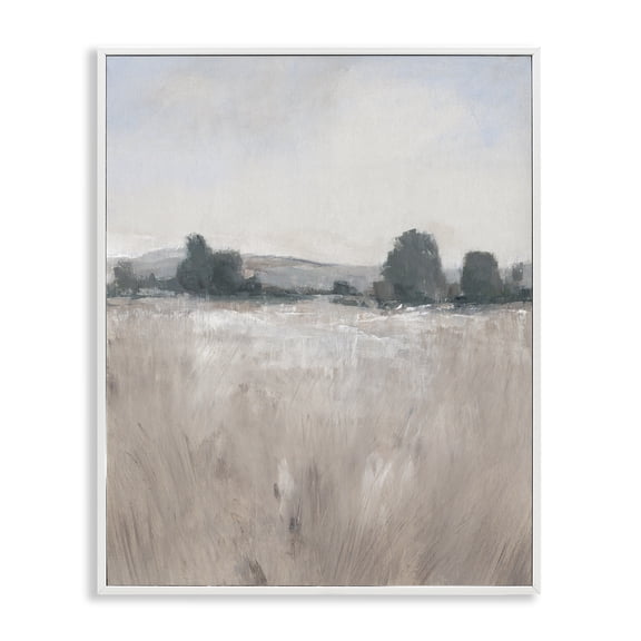 Stupell Industries Farmhouse Rural Autumn Grassland Field Nature White Framed Giclee Art, 11 x 14, by Tim O'Toole