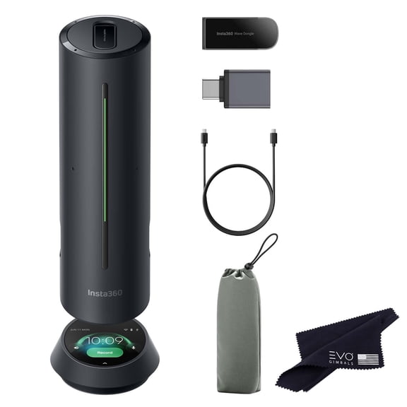 Grabadora de voz Insta360 Wave de 8 micrófonos con cancelación de ruido AI de 32 GB