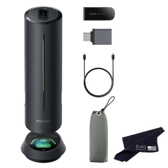 Grabadora de voz Insta360 Wave de 8 micrófonos con cancelación de ruido AI de 32 GB