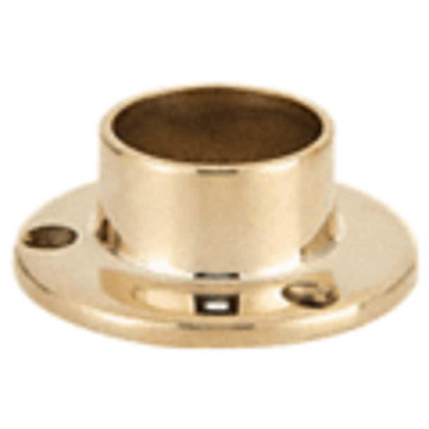 CRL HR15YPB Polished Brass Full Flange for 11/2" Tubing