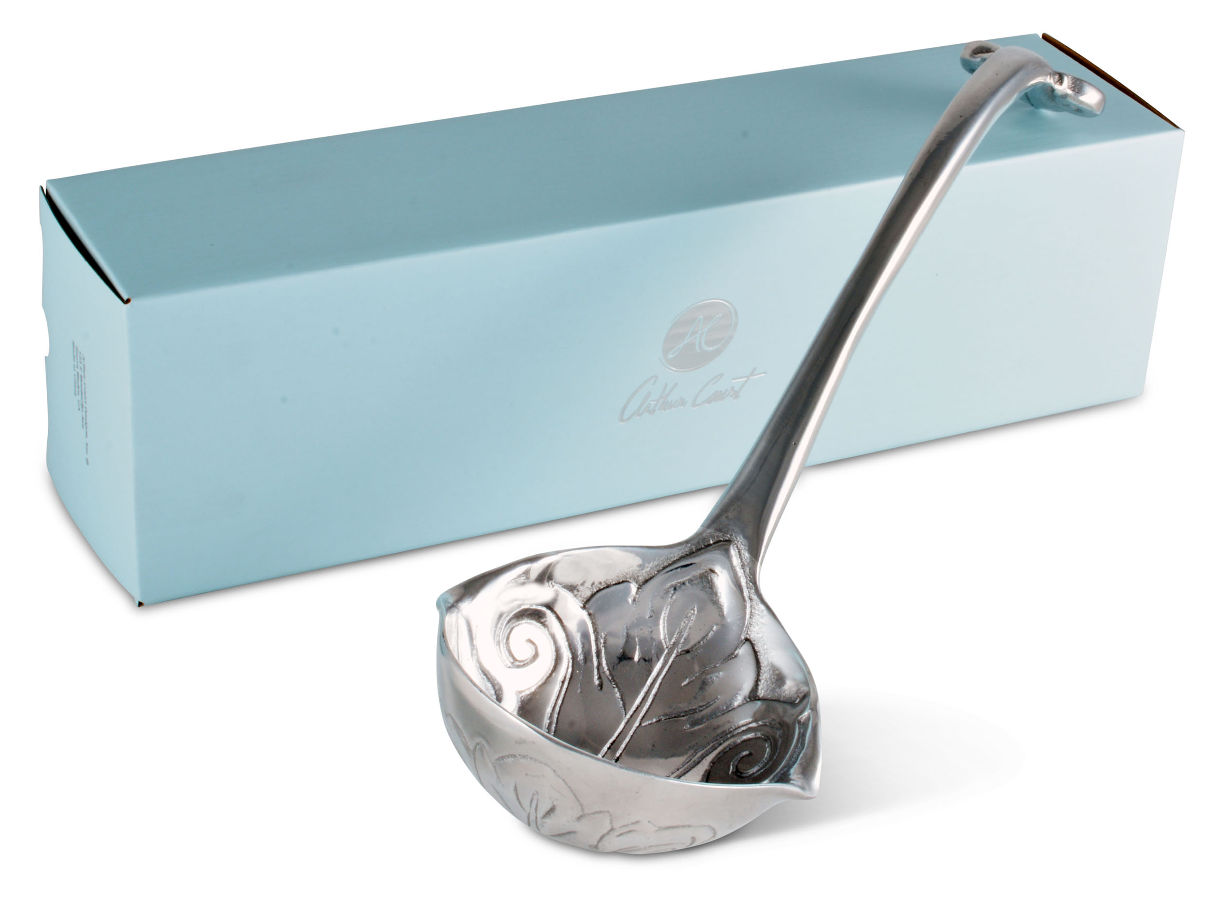 Arthur Court Designs Aluminum Metal FleurDeLis Punch / Soup Ladle